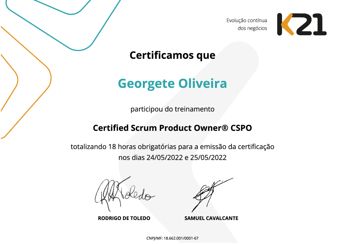 Certificado K21